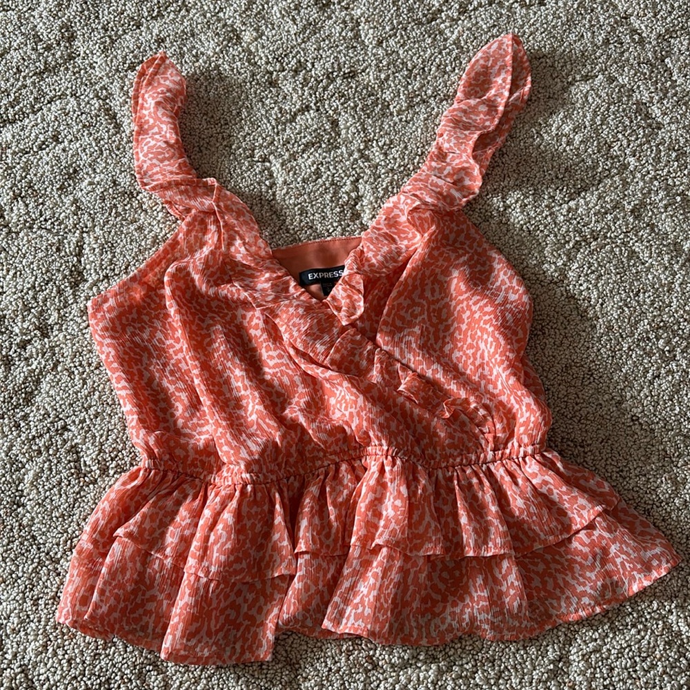 Express Ruffle Tank Top